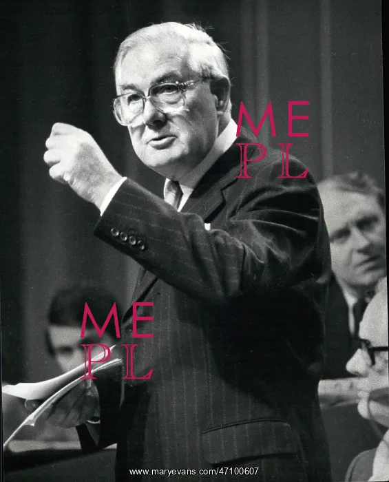 : James Callaghan speaking at Labour Party conference : James Callaghan speaking at Labour Party conference
