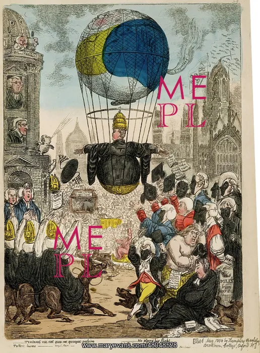 : James Gillray ~He Steers His Flight : James Gillray ~He Steers His Flight