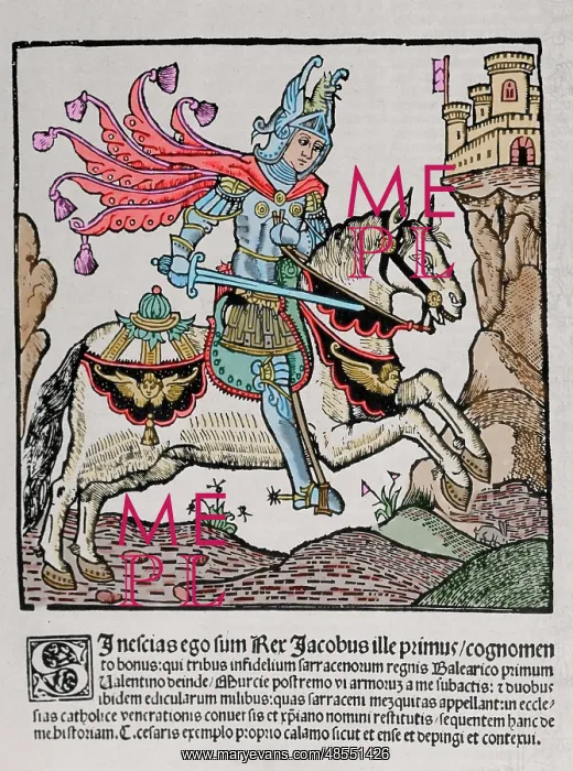 : James I the Conqueror (1208 sA?i?1276) King of Aragon. Engra : James I the Conqueror (1208 sA?i?1276) King of Aragon. Engra