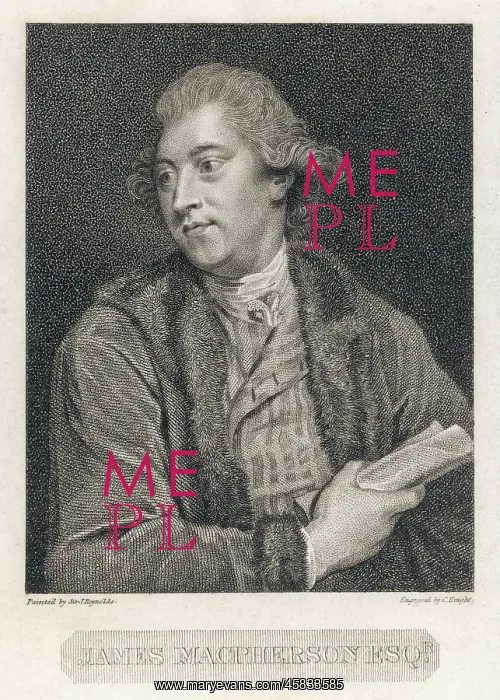 : James Macpherson, Scottish writer and politician : James Macpherson, Scottish writer and politician