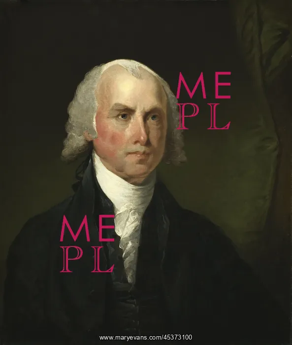 : James Madison portrait by Gilbert Stuart : James Madison portrait by Gilbert Stuart