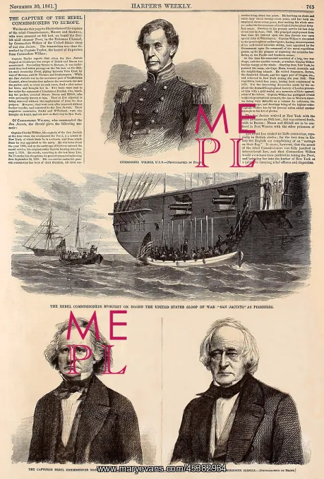 : James Mason and John Slidell, landing at Fort : James Mason and John Slidell, landing at Fort