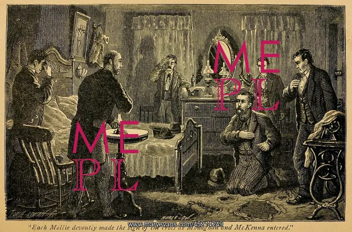 : James McParlan, being initiated into the ? : James McParlan, being initiated into the ?