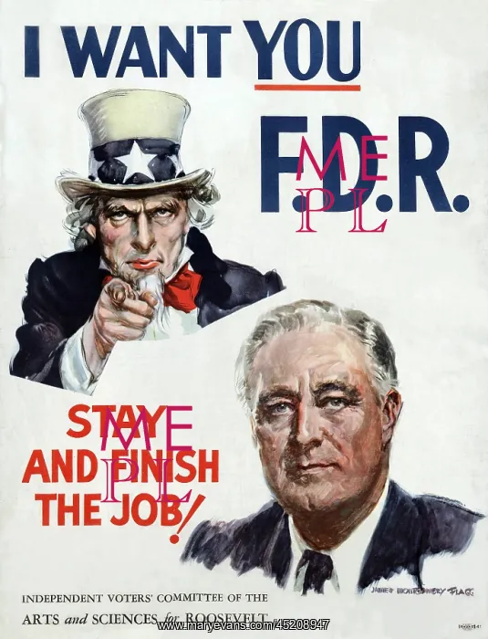 : James Montgomery Flagg poster supporting ? : James Montgomery Flagg poster supporting ?
