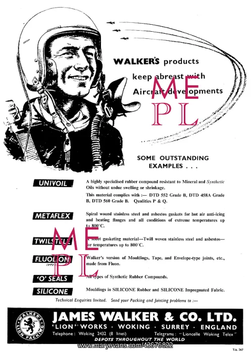 : James Walker. Lion Works, Woking. Gaskoid. Walkerite : James Walker. Lion Works, Woking. Gaskoid. Walkerite