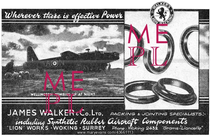 : James Walker. Packing & Jointing : James Walker. Packing & Jointing