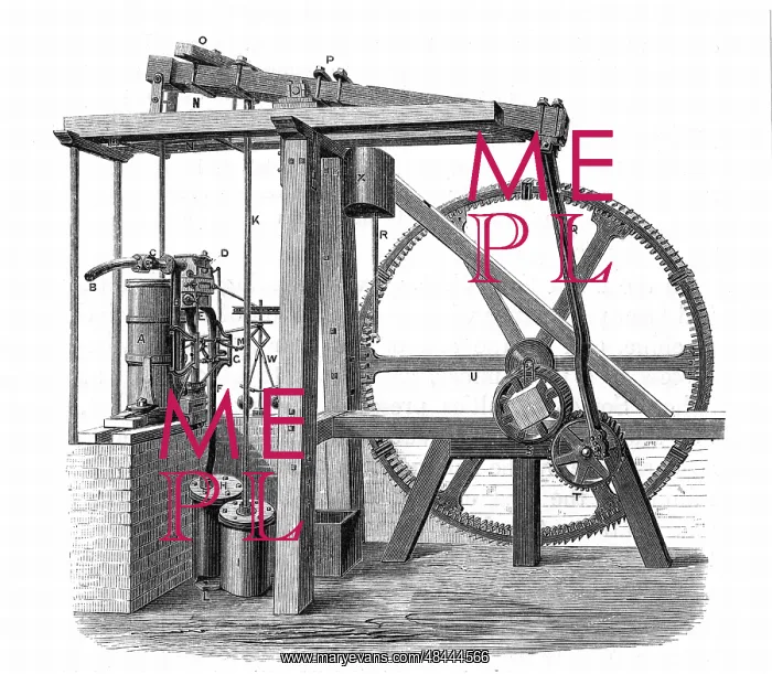 : James Watt's (1736-1819) prototype steam engine : James Watt's (1736-1819) prototype steam engine