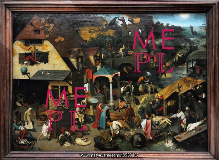 : Jan Brueghel the Elder (1568-1625). Netherlandish Proverbs : Jan Brueghel the Elder (1568-1625). Netherlandish Proverbs