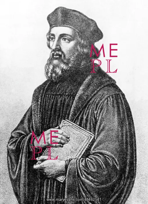 : JAN HUS WITH BOOK : JAN HUS WITH BOOK