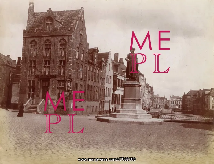 : Jan van Eyck Square, Bruges, Belgium : Jan van Eyck Square, Bruges, Belgium