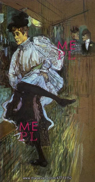 : Jane Avril Dancing, by Toulouse-Lautrec : Jane Avril Dancing, by Toulouse-Lautrec