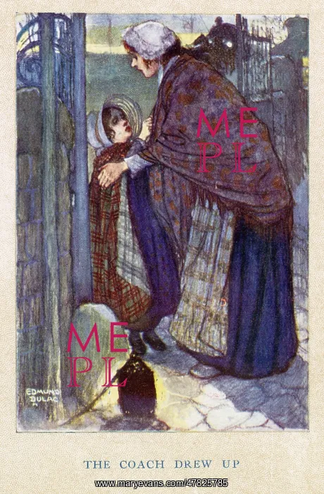 : Jane Eyre by Charlotte Bronte, illustration by Edmund Dulac : Jane Eyre by Charlotte Bronte, illustration by Edmund Dulac