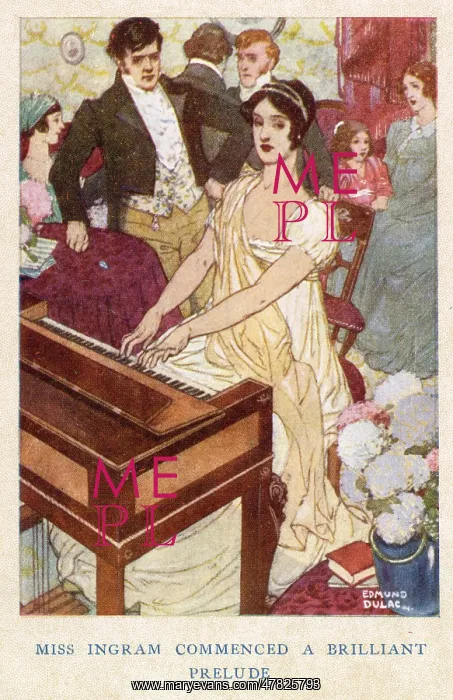 : Jane Eyre by Charlotte Bronte, illustration by Edmund Dulac : Jane Eyre by Charlotte Bronte, illustration by Edmund Dulac