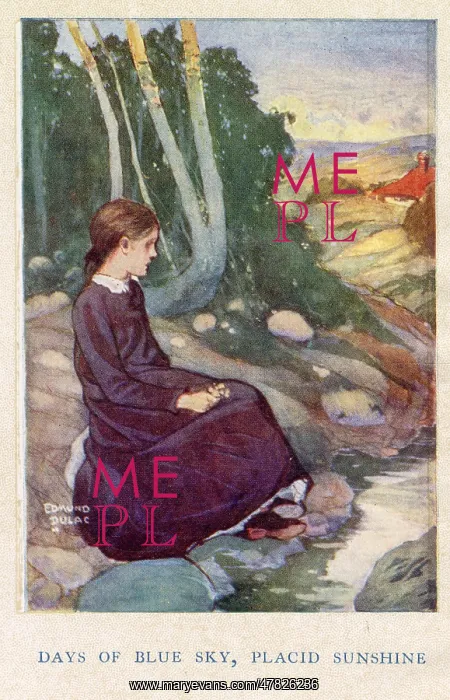 : Jane Eyre by Charlotte Bronte, illustration by Edmund Dulac : Jane Eyre by Charlotte Bronte, illustration by Edmund Dulac