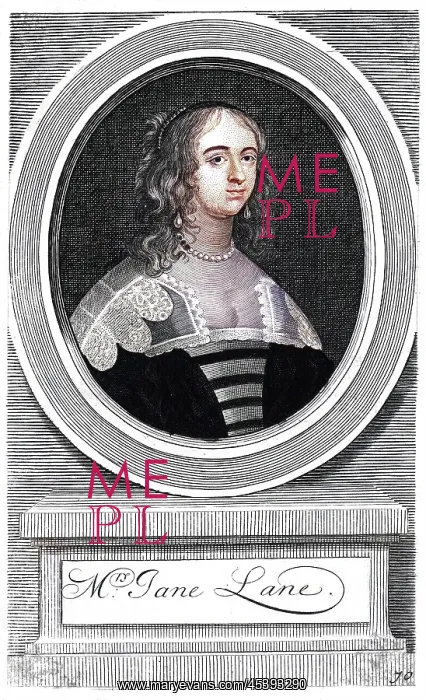 : JANE LANE (later Lady Fisher) young woman who helped Charles II escape : JANE LANE (later Lady Fisher) young woman who helped Charles II escape