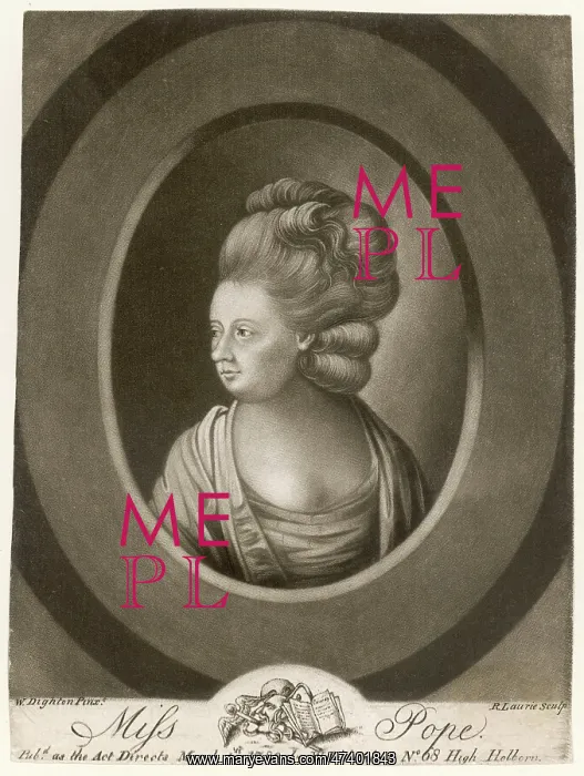  : JANE POPE MEZZOTINT