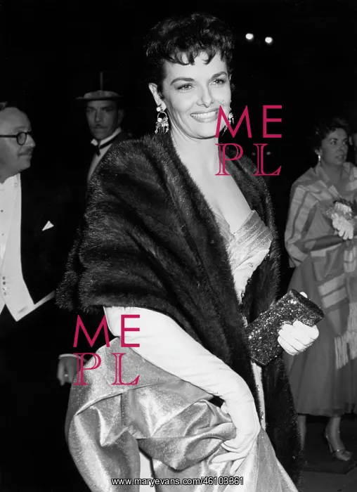 : Jane Russell, American actress, film premiere, London : Jane Russell, American actress, film premiere, London