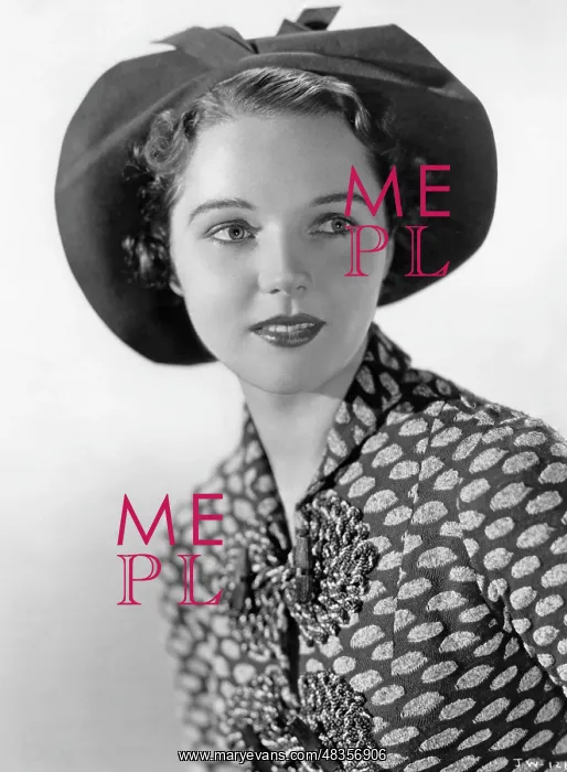 : Jane Wyatt with hat, 1936 : Jane Wyatt with hat, 1936