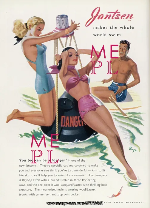 : JANTZEN BATHERS 1948 : JANTZEN BATHERS 1948