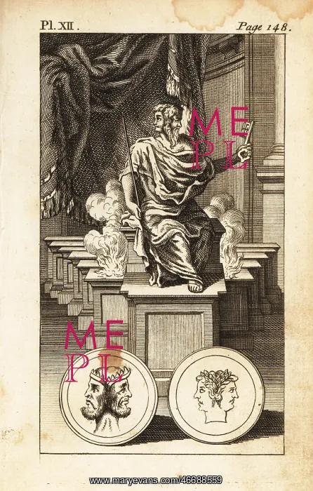 : Janus, the two-faced Roman god of beginnings, gates, time : Janus, the two-faced Roman god of beginnings, gates, time