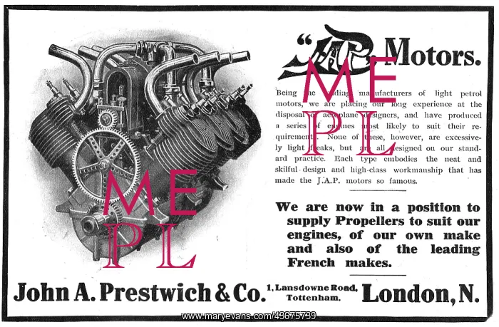 : JAP Aeroplane Motors & Propellers : JAP Aeroplane Motors & Propellers