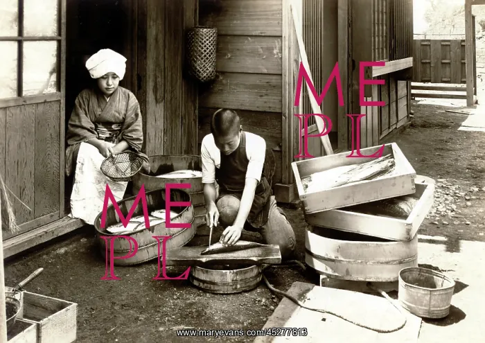: Japan in the 1920th - Fish for sale : Japan in the 1920th - Fish for sale