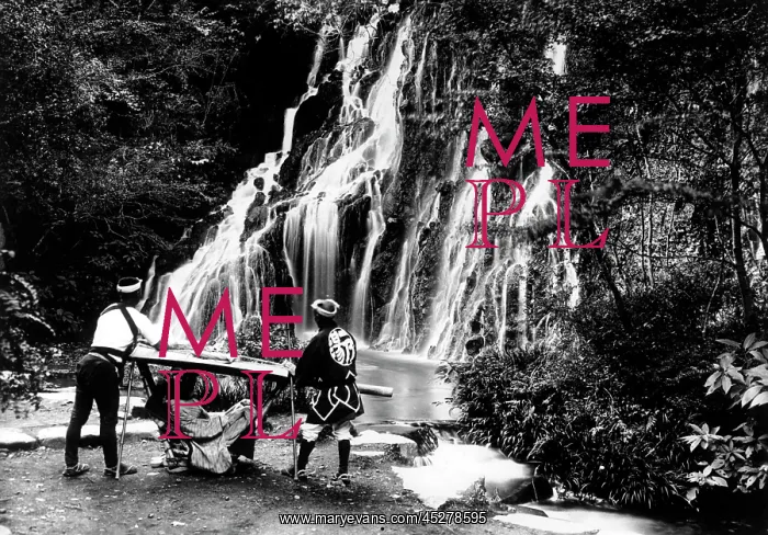 : Japan in the 1920th - Waterfall : Japan in the 1920th - Waterfall