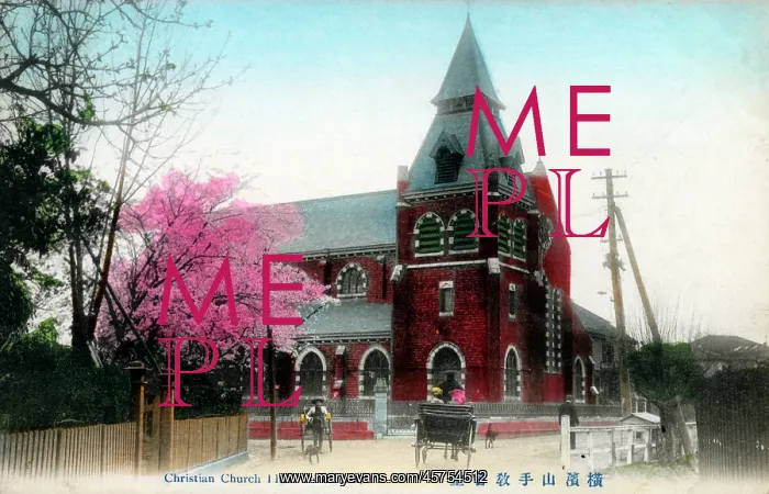 : Japan -. The second Christ Church, constructed in red Glasgow brick : Japan -. The second Christ Church, constructed in red Glasgow brick
