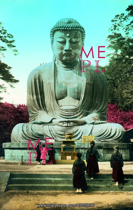  : Japan - Great statue of Buddha Daibutsu at Kamakura, cast in the 13th century