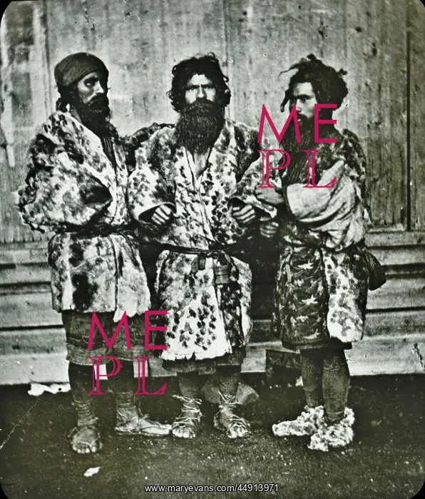 : Japan - A group of three Ainos, the aborigines : Japan - A group of three Ainos, the aborigines