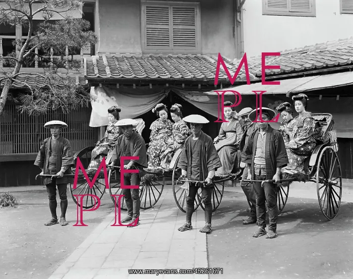 : Japan - Rickshaw Driver around 1912 : Japan - Rickshaw Driver around 1912