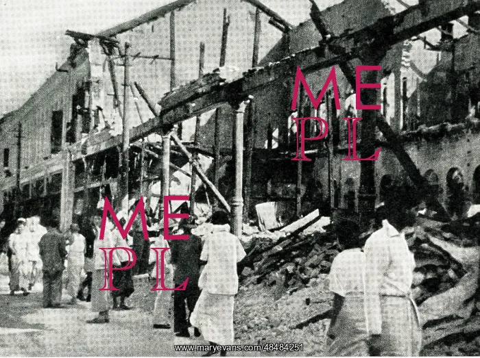 : Japanese air raid on Rangoon, Burma, WW2 : Japanese air raid on Rangoon, Burma, WW2