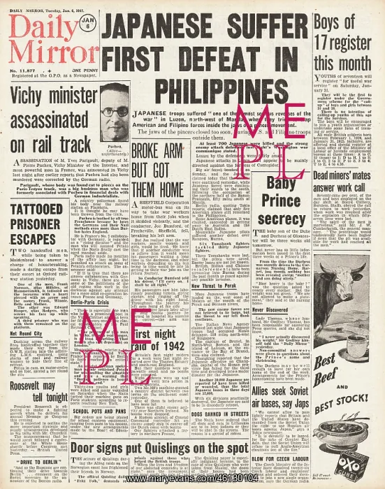 : Japanese Army suffer first defeat in Philippines : Japanese Army suffer first defeat in Philippines