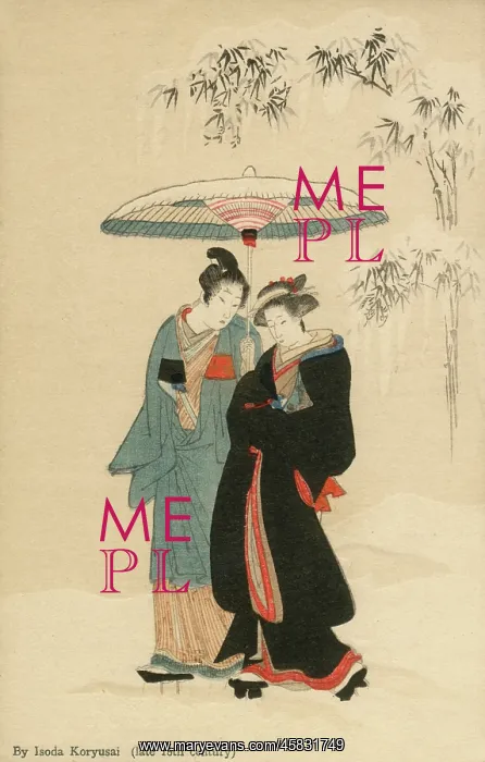 : Japanese couple - Isoda Koryusai : Japanese couple - Isoda Koryusai