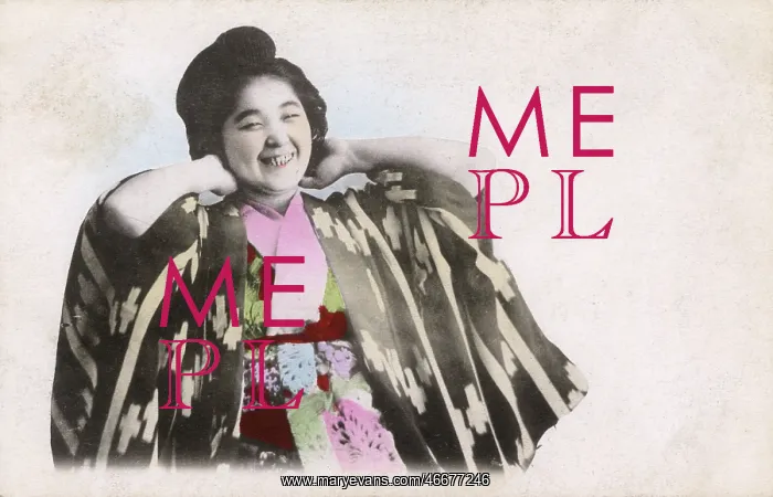  : Japanese Geisha laughing