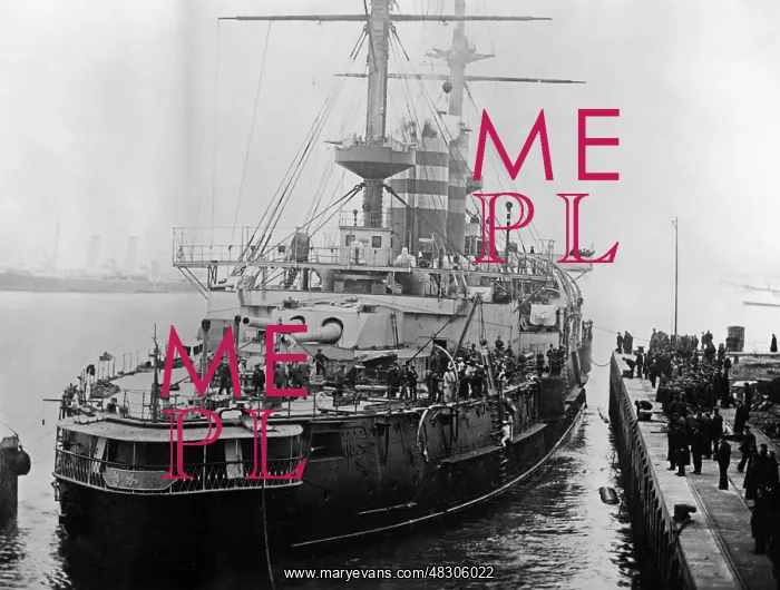  : The Japanese ironclad Mikasa, 1920s