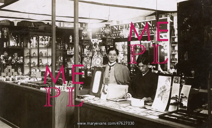 : Japanese lacquer postcard artist at work : Japanese lacquer postcard artist at work