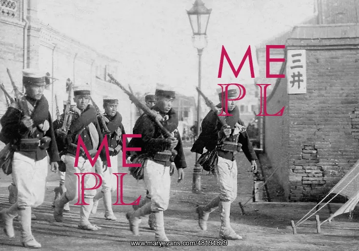 : Japanese patrol in Beijing : Japanese patrol in Beijing