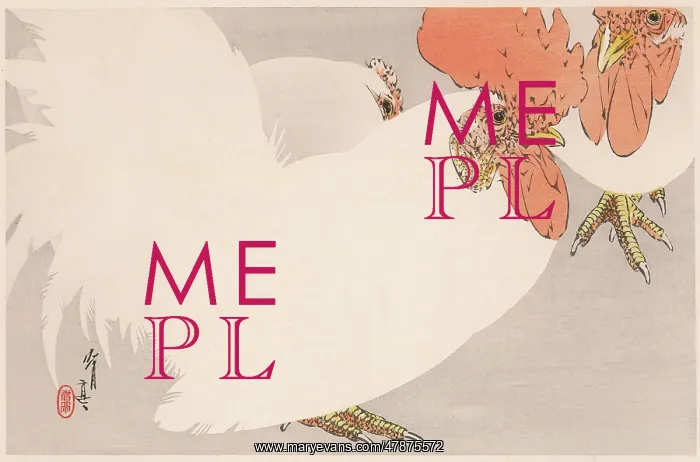 : JAPANESE PRINT-COCKERELS : JAPANESE PRINT-COCKERELS