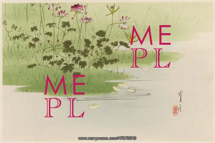: JAPANESE PRINT-RIVERBANK : JAPANESE PRINT-RIVERBANK