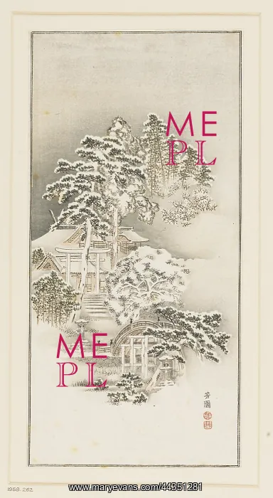 : Japanese snow scene