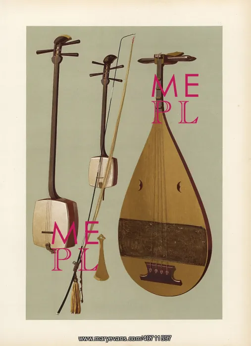 : Japanese stringed instruments: Siamisen, kokiu and biwa : Japanese stringed instruments: Siamisen, kokiu and biwa