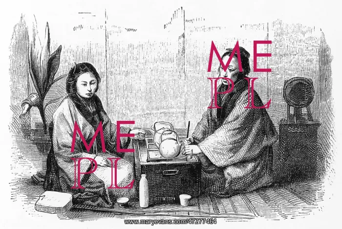 : JAPANESE TEA AND SAKI : JAPANESE TEA AND SAKI