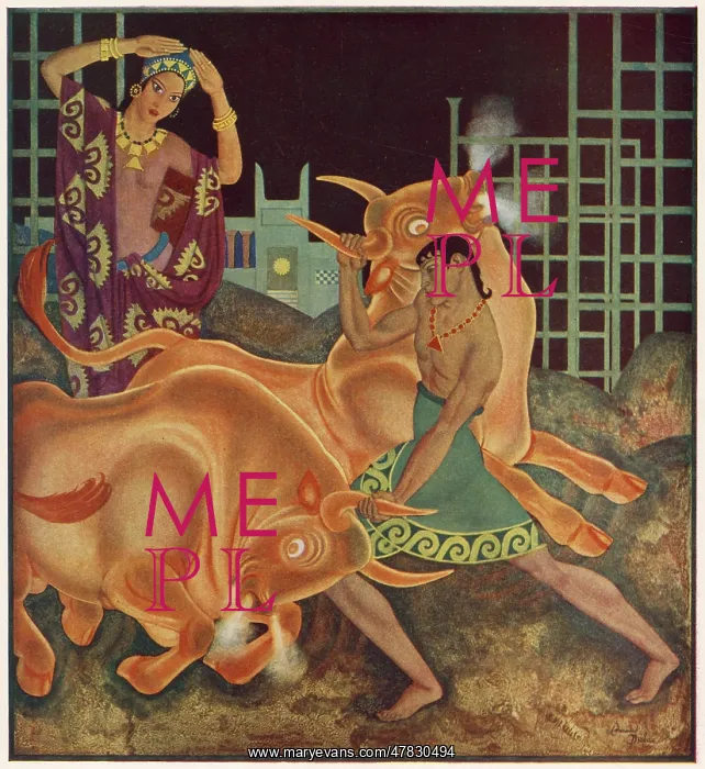: Jason and Medea - Edmund Dulac : Jason and Medea - Edmund Dulac
