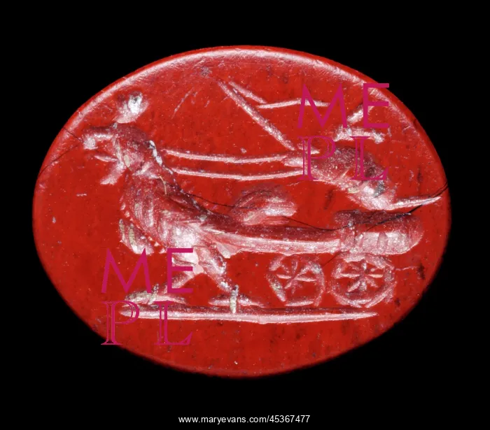 : Jasper intaglio, Aldborough Roman Town : Jasper intaglio, Aldborough Roman Town