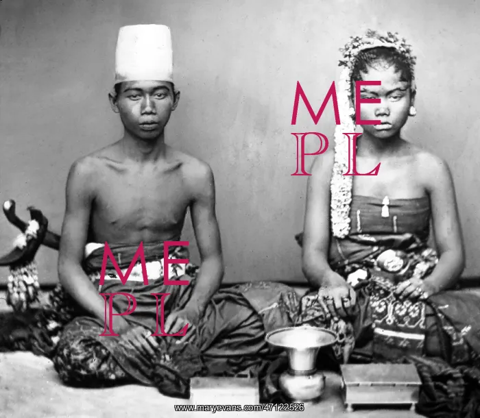  : Javanese bride and bridegroom