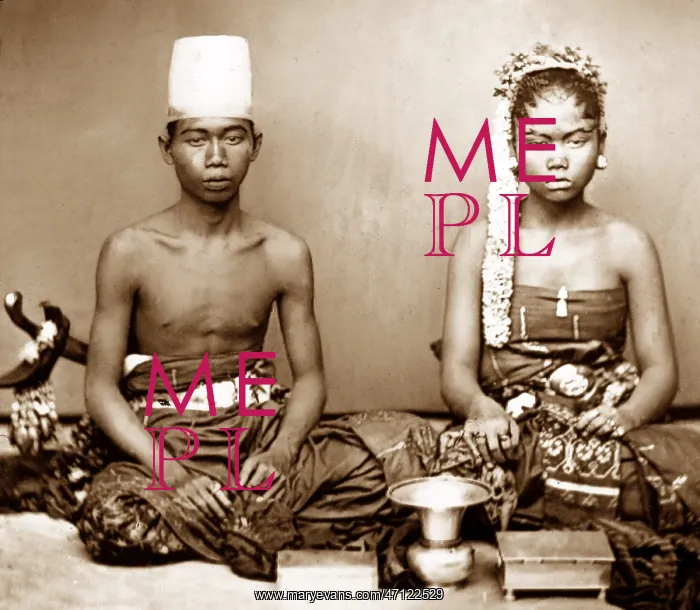  : Javanese Bride and Bridegroom - pre-1900