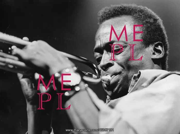 : The jazz musician Miles Davis at his : The jazz musician Miles Davis at his