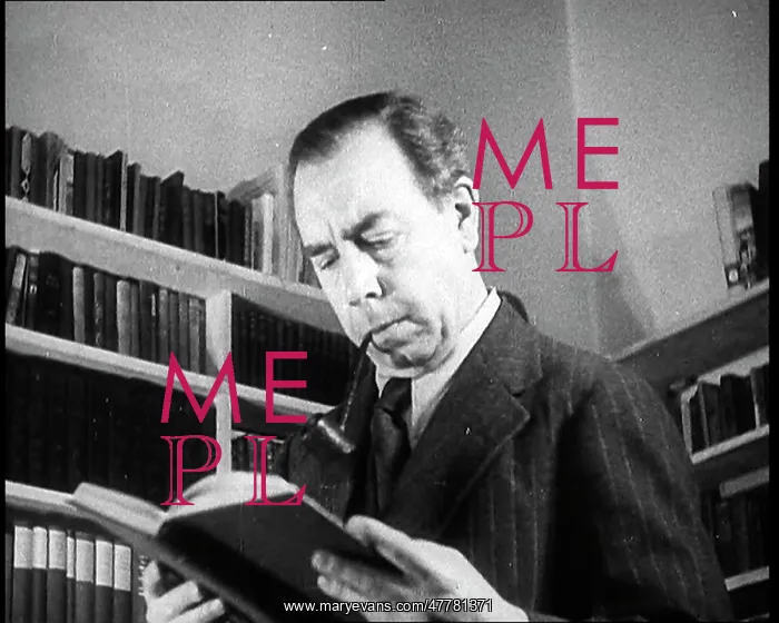: J.B. Priestly Reading and Smoking a Pipe : J.B. Priestly Reading and Smoking a Pipe