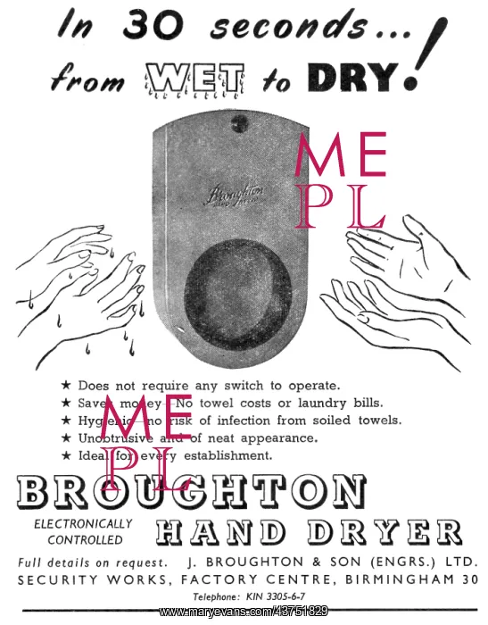 : J.Broughton Hand Dryers : J.Broughton Hand Dryers